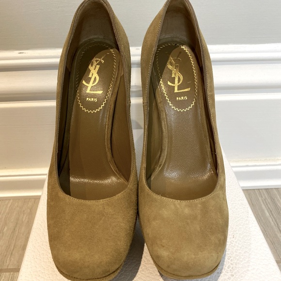 Suede YSL Tribute Pumps - Picture 2 of 5